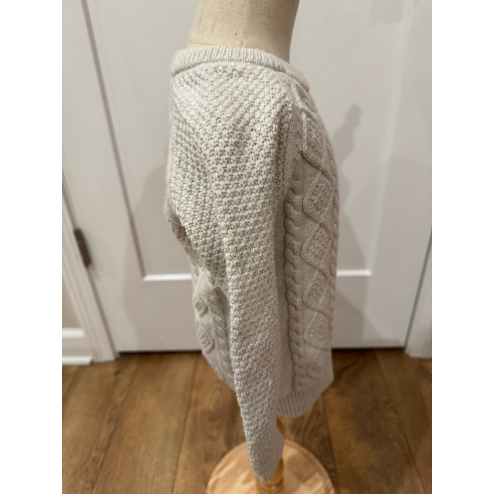 Jamie Kay Sweater 5Y Sweater Beige Cable Knit - Picture 2 of 6
